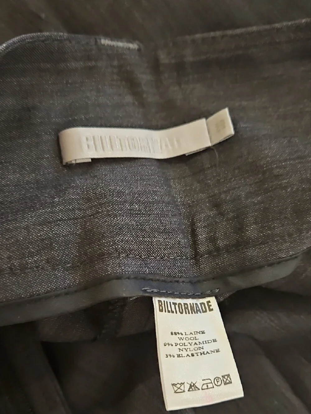 Wool Blend All Business Menswear Style Wide Leg Pant 0117 - Picture 7 of 12